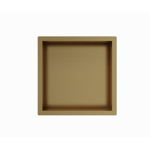 Fortifura Galeria Inbouwnis - 30x30x7cm - PVD - geborsteld messing (goud) SW809409