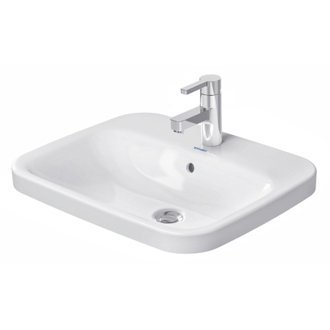 Duravit Durastyle vasque à poser 45,5x56 cm avec trou de robinetterie avec trop-plein blanc SW68336