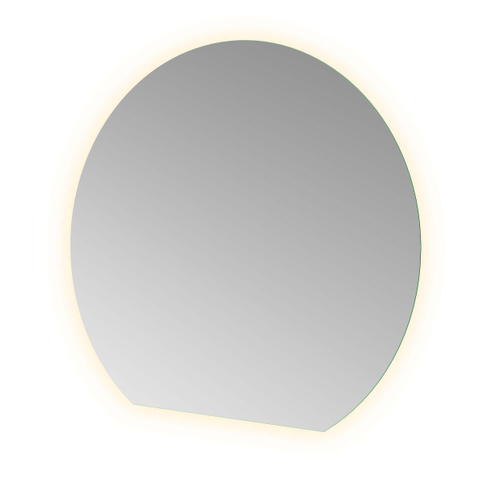 Hotbath &MORE Spiegel - 120x110cm - direct en indirect LED - spiegelverwarming - color changing - dimbaar - met afstandsbediening - zilver SW1246116