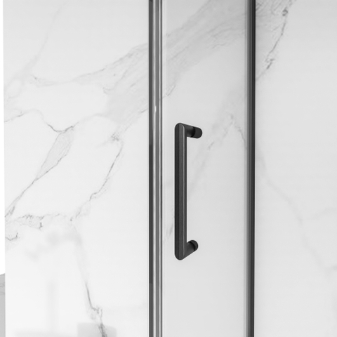 Fortifura Galeria Cabine de douche - 100x160x200 - Profil en verre de sécurité - anti-calcaire - Gunmetal PVD brossé SW1443610