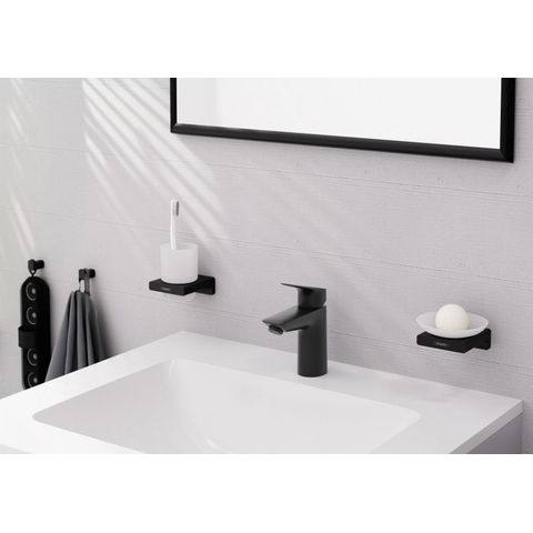 Hansgrohe AddStoris Q handdoekhaak enkel - mat zwart SW651064