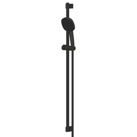 Grohe Tempesta Cube 110 Glijstangset - 90cm - vierkante handdouche - 2 straalsoorten - gladde doucheslang - matte black (mat zwart) SW1077293