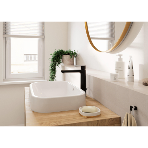 Hansgrohe Vernis Blend Eengreeps wastafelmengkraan - 190 met PopUp - trekwaste - mat zwart SW651526