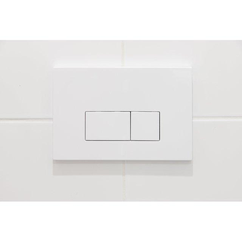FugaFlow Eccelente Press – Ensemble WC – 56 × 38 × 35 cm – à évacuation profonde – sans bride – réservoir encastré – fermeture amortie (soft-close) – déclipsage rapide (quick release) – abattant WC – plaque de commande en plastique blanc brillant – bouton SW1474820
