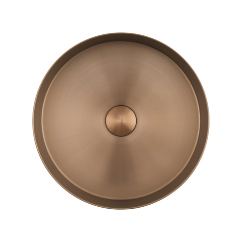 Saniclass ONE vasque a poser 36x11cm inox cuivre brosse SW1405346