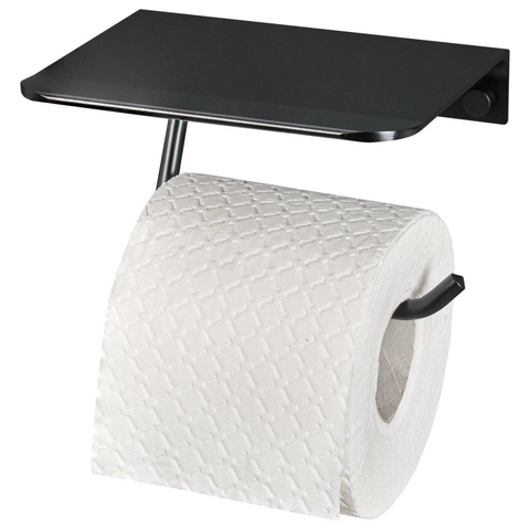 Haceka Redefine Porte-rouleau de toilettes aluminium Noir Mat SW810812