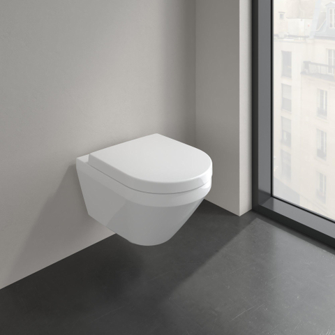 Villeroy & Boch Architectura Wandcloset - 53cm - spoelrandloos - diepspoel Twistflush CeramicPlus - glans wit SW1162138