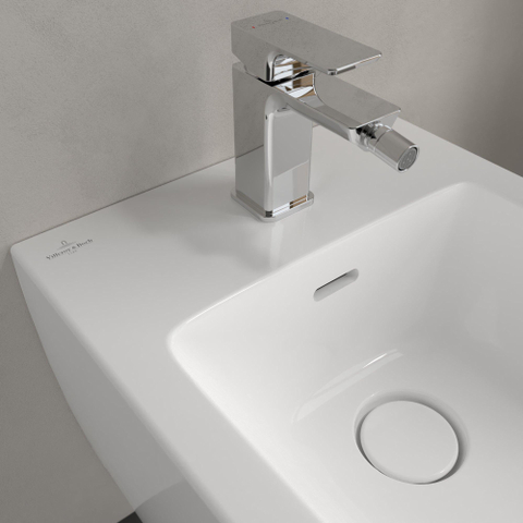 Villeroy & Boch Subway 3.0 staand bidet - 37x59.5cm - met kraangat - met overloop - White Alpine (glans wit) SW762390