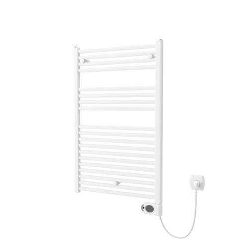 Plieger Elba Electrical Elektrische Designradiator - 94.2x60cm - met thermostaat - 500w - wit SW1027362
