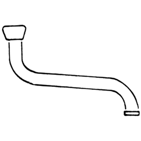 Ideal Standard Onderdelen draaibare onderuitloop 1/2"x250mm chroom 0424056