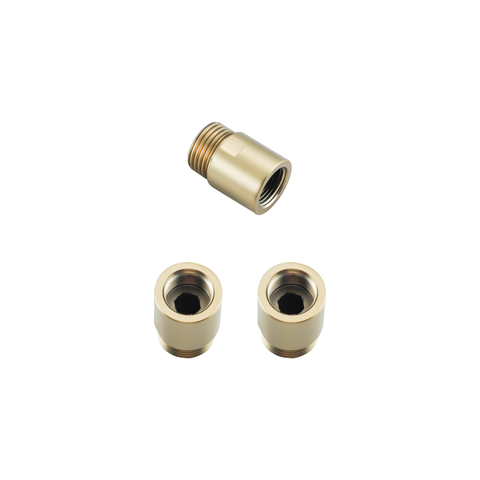 Fortifura Calvi koppelstuk - G1/2-G3/8 - set van 2 - geborsteld messing (goud) SW1236937