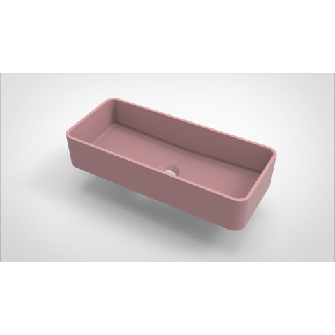 Arcqua Case waskom rechthoek 60x26cm mat roze SW767319