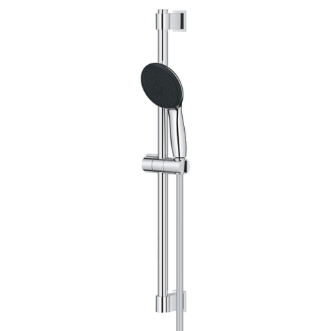 GROHE Vitalio Start 110 Ensemble barre de douche - 60cm - douchette ronde - 3 types de jets - flexible de douche lisse - chromé SW1028260