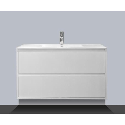 Saniclass New Future meuble 100cm Blanc brillant sans miroir SW8830