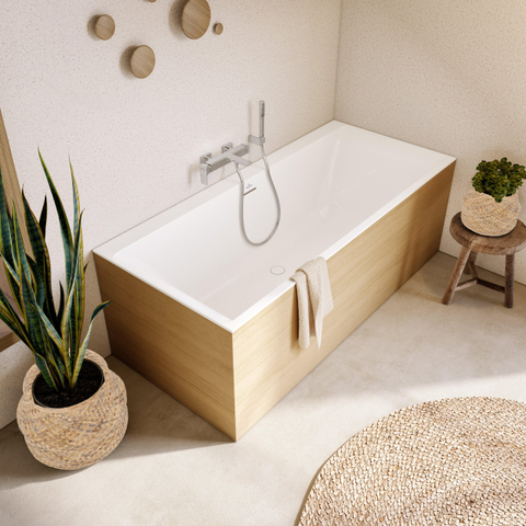 Villeroy & Boch Subway 3.0 bad - 180x80cm rechthoek ingebouwd vulsysteem - Stone White (mat wit) SW641574