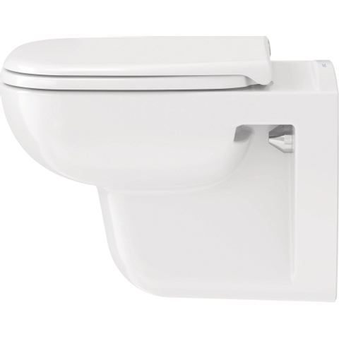 Duravit D-code Wandcloset - diepspoel - spoelrandloos - 35.5x54.5cm - rimless - wit SW104232