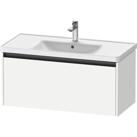Duravit Ketho.2 Wastafelonderbouwkast - met 1 lade - 98.4x45.5x44cm - met greep antraciet - wit mat SW772320