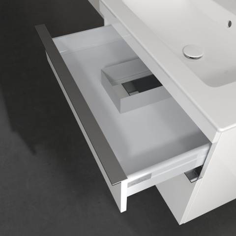 Villeroy & Boch venticello wastafelonderkast - 75.3x59cm 2x lade - glans wit GA51770