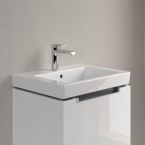 Villeroy & Boch Subway 2.0 meubelwastafel - 55x47cm - 1 kraangat - met overloop - White Alpine (glans wit) 1024115