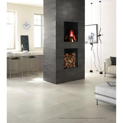 Flaviker Ceralto Vlakto Urban Lattes de carrelage 10mm R9 grès cérame Blanc WTW12461