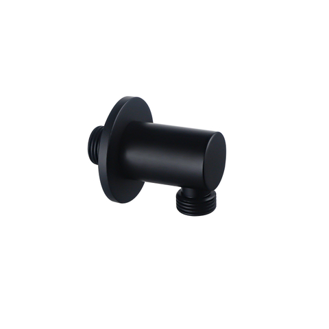 FugaFlow Eccelente Acces Ensemble de douche de tête encastré - thermostatique - bras mural - barre coulissante - douche de tête 30cm - douchette à main sur tige - flexible de douche métallique - noir mat SW1450955