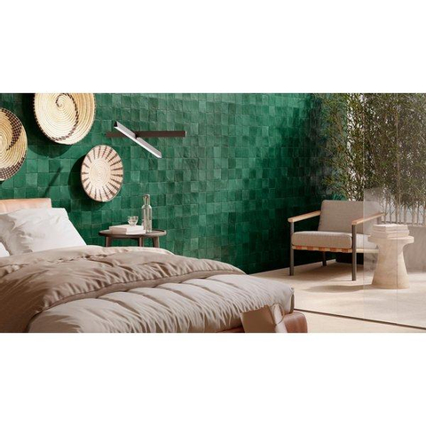 ÉCHANTILLON Ceralto Divaro Stone Carreau mural - 10x10cm - 10.0mm - teal SW914206