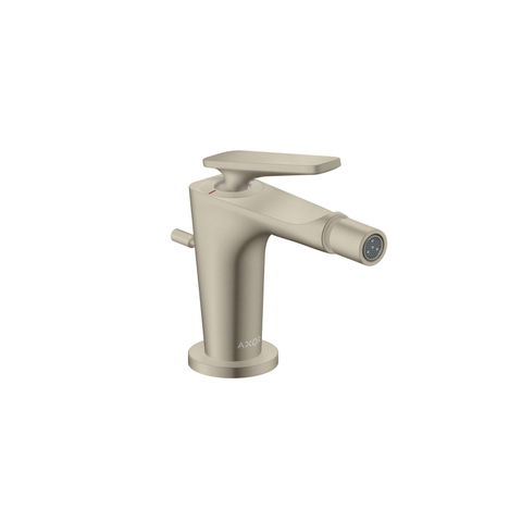 Hansgrohe Axor Citterio C 1-gats bidetmengkraan m. pop-up trekwastevoorsprong 11.3cm - brushed nickel SW1152032