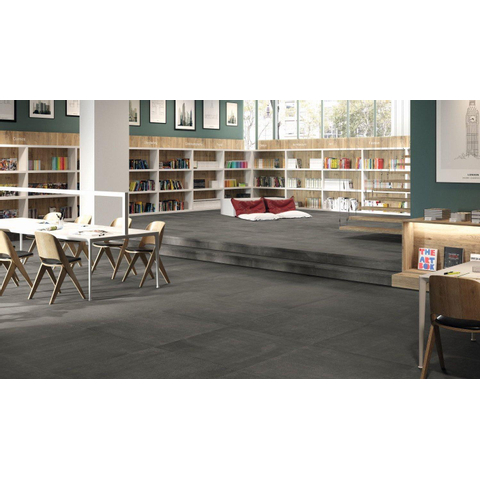 Ceralto Tesselo Uno Carreaux de sol - 100x100cm - 8.5mm - rectifié - Graphite SW496876