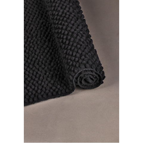 Differnz Popcorn Badmat 50x80cm Zwart SW471244