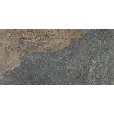 ÉCHANTILLON Terravito Hozino carreau mural et de sol - 59.5x120cm - 10mm - rectifié - noir SW1130839