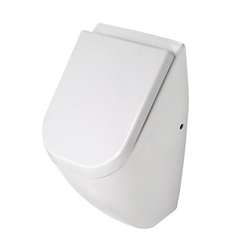 Plieger Chicago urinoir – pack complet avec couvercle, bâti-support et plaque de commande chromé mat – blanc brillant 4970168