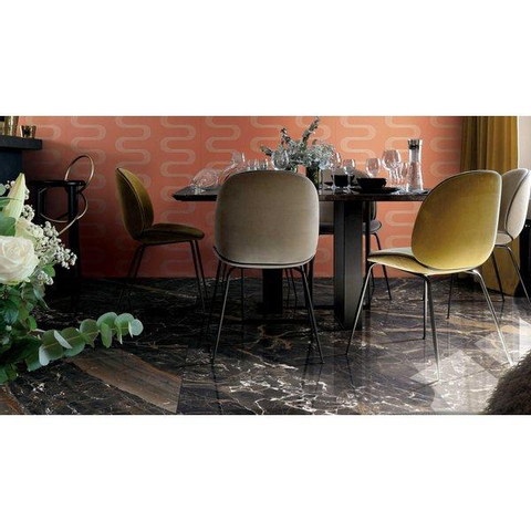 ÉCHANTILLON Ceralto Alabro Vein Carrelage sol et mur 60x120cm 6mm rectifié porcellanato Ombre Caravage SW976534