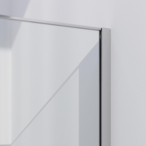 Brauer Season Douche à l'italienne - 100x200cm - verre clair avec cadre - Chrome SW1039049