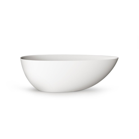 Zeza Element Vrijstaand Bad - 170x80x55cm - solid surface - mat wit SW1476892