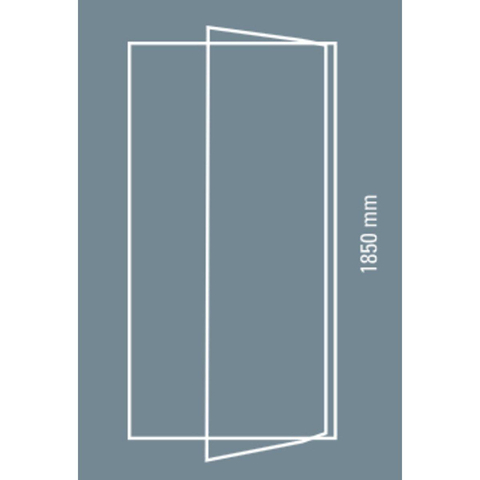 Plieger Class draaideur 3mm glas omkeerbaar 86/90x185cm wit 4283060
