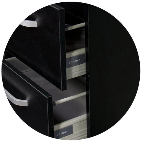 Saniclass Corestone 13 Set de meubles 120cm 2 tiroirs 2 trous pour robinetterie Black Wood SW10845