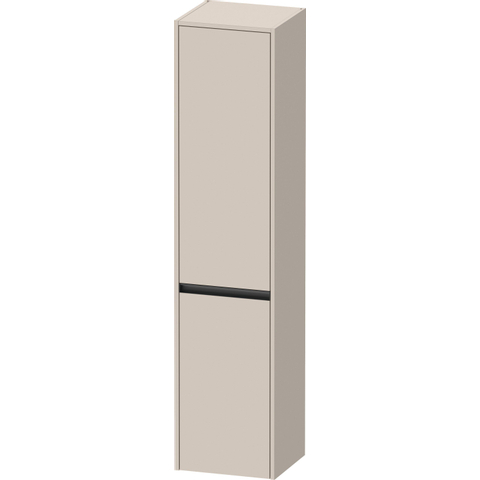 Duravit Ketho.2 Hoge kast - met 2 deuren - 40x176x36cm links - met tip ontaupe - mat taupe SW771795