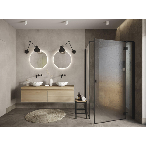 Looox Wood collection Wooden Drawer BoX armoire à tiroirs avec 1 tiroir 120x45x46cm avec softclose chêne old grey SW108690