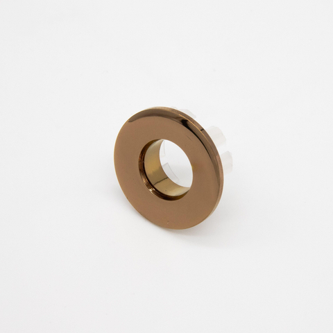 Fortifura Calvi luxe Bague de trop-plein - 3cm - adaptée aux lavabos - Cuivre brossé PVD (Cuivre) SW917803