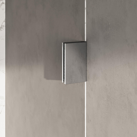 BRAUER Void Paroi de baignoire - 80x140 - verre transparent - incl. traitement anticalcaire - chromé SW1580848