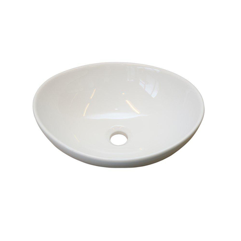 H&R Badmeubelen Elemento waskom - 40x33.5x14.5cm - ovaal - wit SW15789