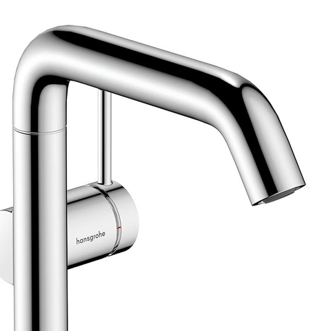 Hansgrohe Tecturis s Eengreeps wastafelkraan - 210 Fine - coolstart - met draaibare uitloop en PushOpen - afvoerplug - hoogglans chroom SW918673