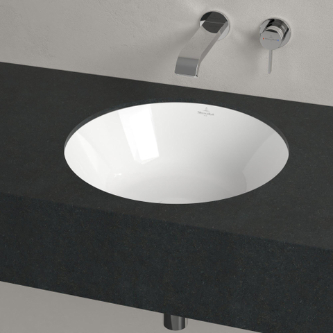Villeroy & Boch Architectura onderbouwwastafel - 45x45cm - zonder kraangat - met overloop - White Alpine (glans wit) SW762358
