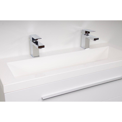 Saniclass XS line Meuble salle de bain peu profond 100cm Noir SW2248