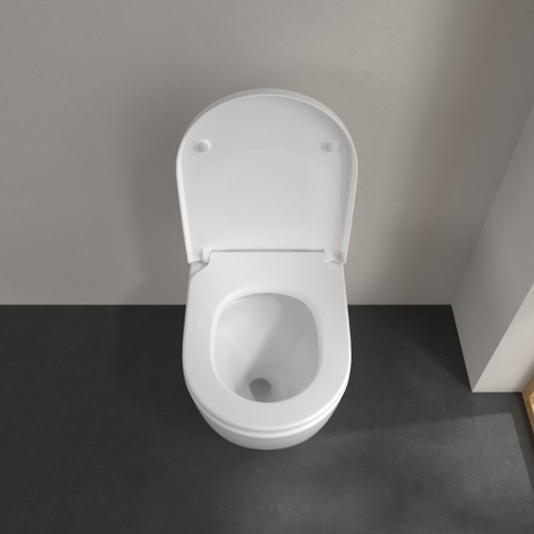 Villeroy & Boch Subway 3.0 Staand closet - 59.5x37x40cm twistflush antibacterieel CeramicPlus - White Alpine (glans wit) SW678481