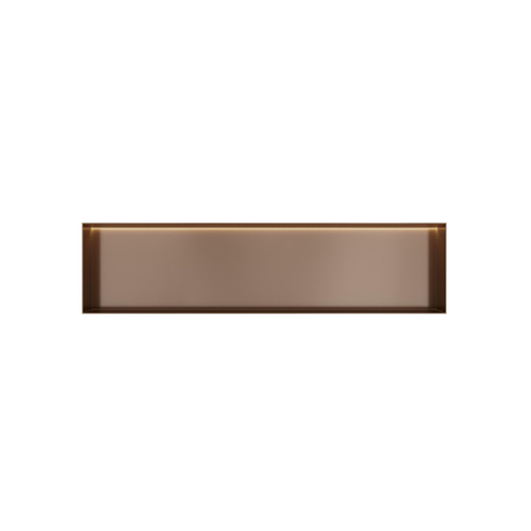 Hotbath &MORE Inbouwbox of inbouwnis - 30x120x10 - frameless + LED - tuscan bronze (brons) SW1247748