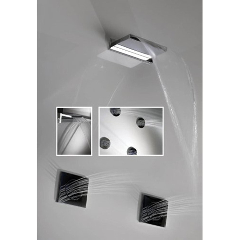 Hotbath Mate Cascade wand M160 geborsteld nikkel hotbath cascade wand m160 - geborsteld nikkel (RVS) SW12465