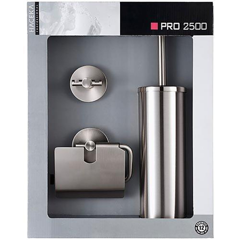 Haceka Pro 2500 Bad Toiletset in giftbox rvs HA1138409