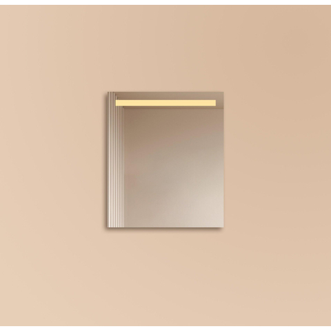 Adema Squared 2.0 badkamerspiegel 60x70cm met bovenverlichting LED met sensor schakelaar SW647631