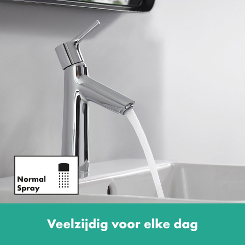 Hansgrohe Talis S wastafelkraan - 100 met waste - hoogglans chroom SW29012